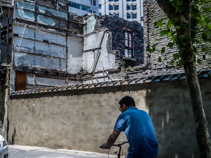 Old Lilong neighborhood being torn down in Shanghai